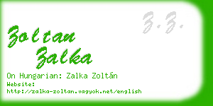 zoltan zalka business card